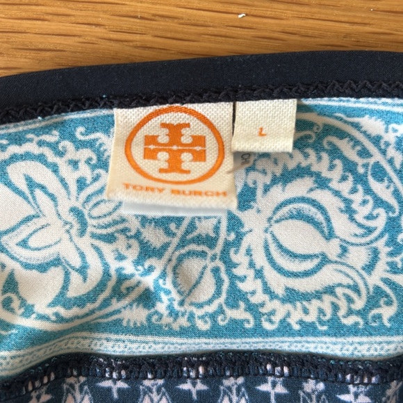 Tory Burch Blue and White Patterned Large one piece‎ Swimsuit - Picture 4 of 4